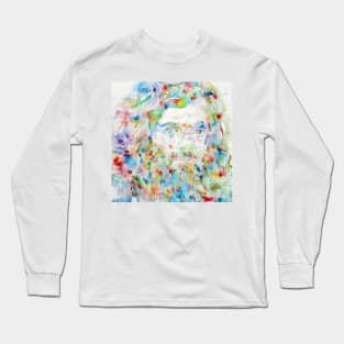 TERENCE MCKENNA watercolor portrait .1 Long Sleeve T-Shirt